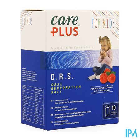 Care Plus Ors Kids Raspberry Sachet 10x5,3g