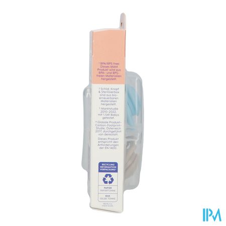 Mam Supreme Sucette Silicone Pure 0-6m Bleu 2 3