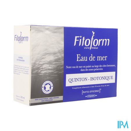 Isotonique Eau De Mer Amp 30x10ml Fitoform 1