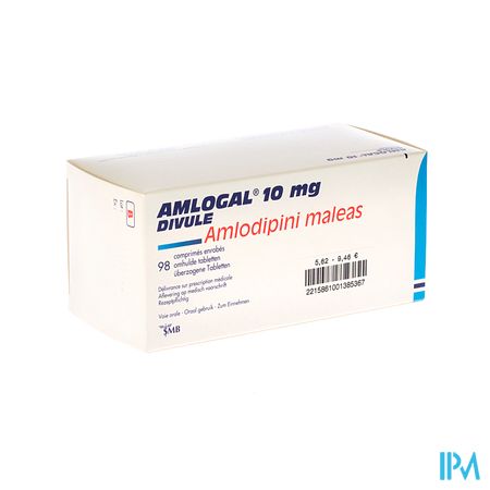 Amlogal Divule 10mg Comp Enrob 98 X 10mg