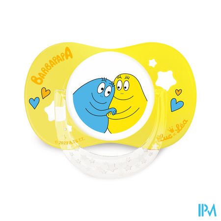 Luc&lea Duo Fopspeen Ana 0-6m Barbapapa Ring 2 3
