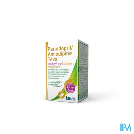 Perindopril Amlodipine Teva 10mg/ 5mg Comp 30 1