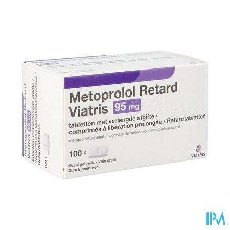 Metoprolol Viatrs 95mg Comp Retard 100