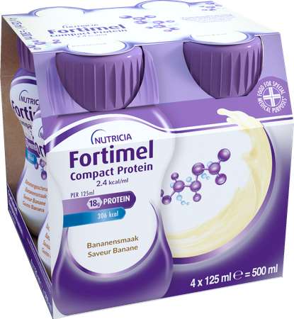Fortimel Compact Protein 2.4kcal Banaan 4x125ml 3