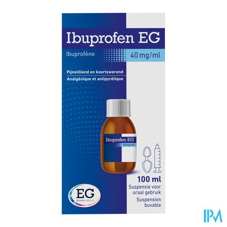 Ibuprofen EG 40 Mg/Ml Susp Oraal Gebruik 100 Ml 3