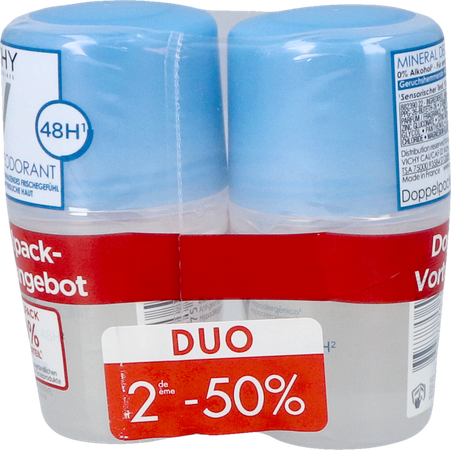 Vichy Deo Mineraal Roller 48u Duo 2x40ml 4
