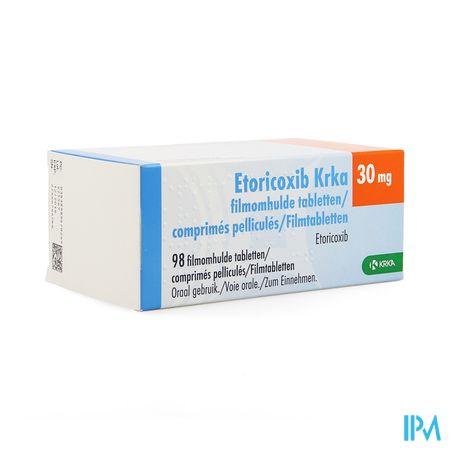 Etoricoxib Krka 30mg Filmomh Tabl 98 X 30mg