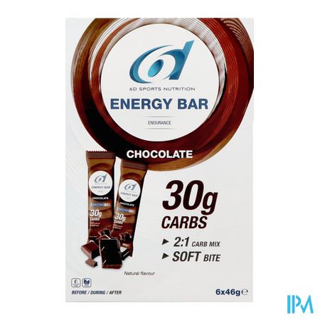 6d Energy Bar Chocolate 6x46g 1