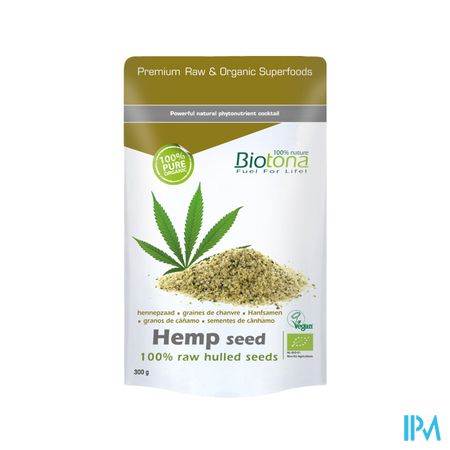 Biotona Hemp Raw Hulled Seed 300g