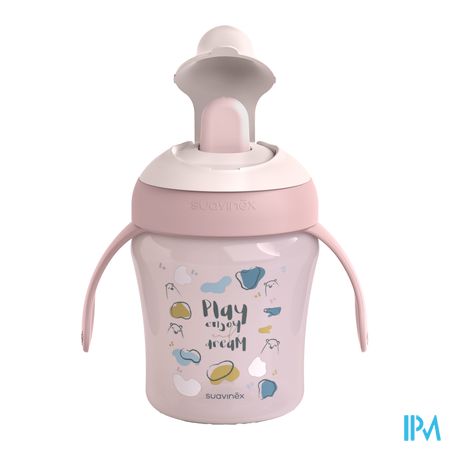 Suavinex Feeding Bears Learning Cup Pink 200ml 3