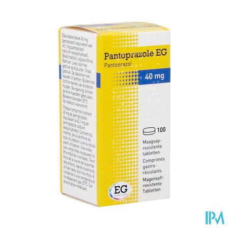 Pantoprazole EG 40Mg Gastro Resist Comp 100X40Mg