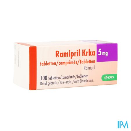 Ramipril Krka 5,0mg Comp 100