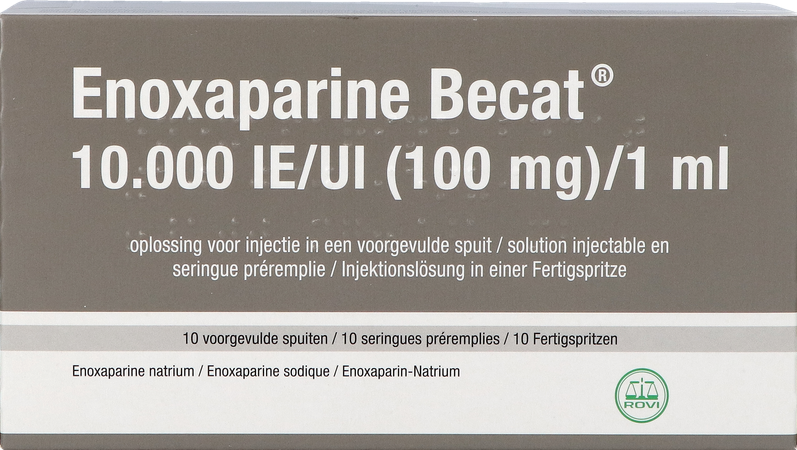Enoxaparine Becat 10000iu 100mg/ml Voorgev.sp. 10 1