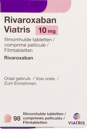 Rivaroxaban Viatris 10mg Filmomh Tabl 98 1