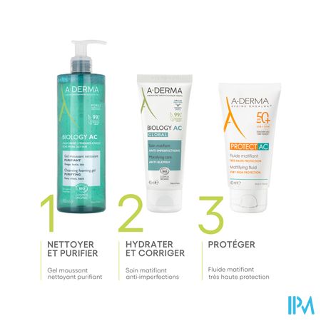 Aderma Biology Ac Zuiv. Schuim.reinig.gel 400ml 17