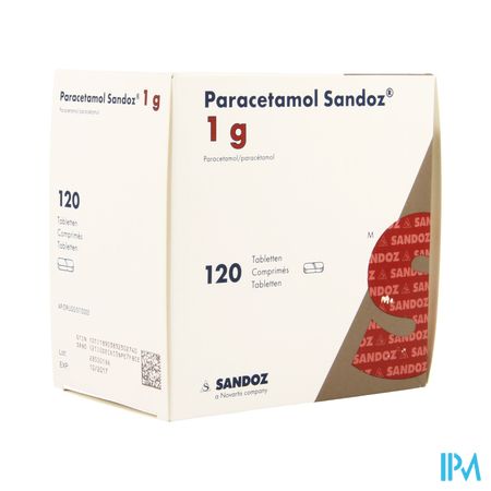 Paracetamol 1g Sandoz Tabl 120 1
