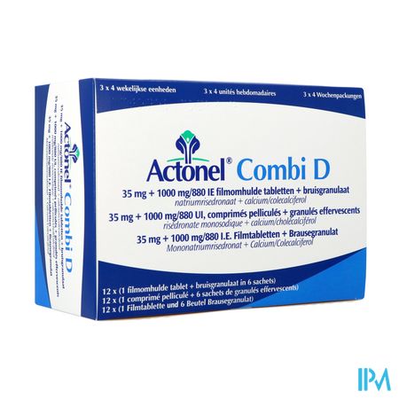 Actonel Combi D Comp 12 X 35mg + 72 Zakje Bruis2,5