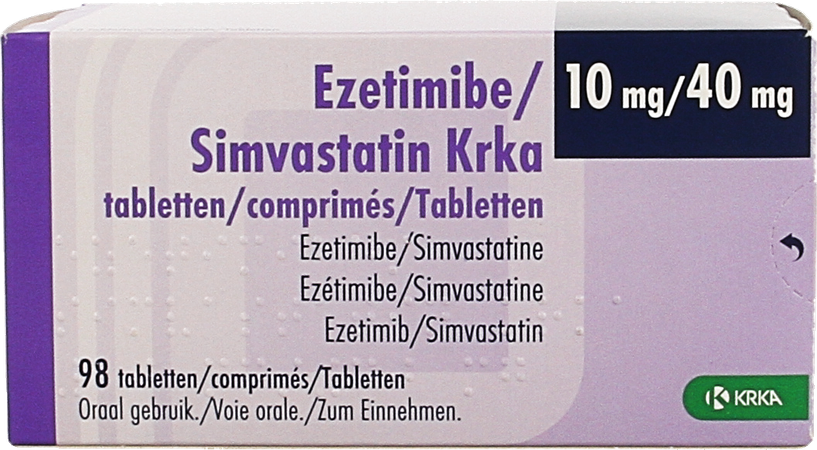 Ezetimibe Simvastatin Krka 10mg/40mg Comp 98 1