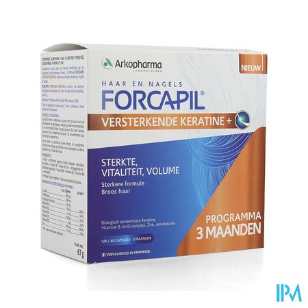 Forcapil Keratine+ Lot Caps 180 10