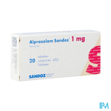 Alprazolam Sandoz 1,00mg Comp 20 X 1,00mg