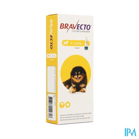Bravecto 112,5mg Spot On Opl Hond 2-4,5kg Pipet 1 1