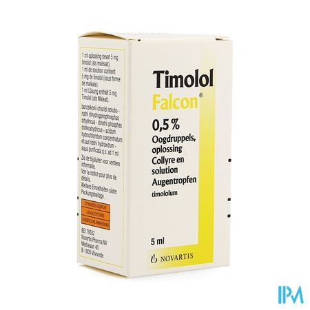 Timolol Falcon 0,50% Oogdruppel 5ml