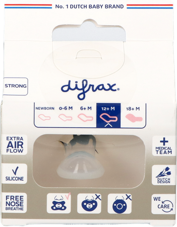 Difrax Fopspeen Dental Semi Filled +12m 346 9