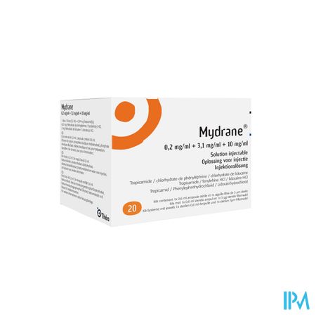 Mydrane Opl Intracamerale Injectie Amp 20 X 0,6ml