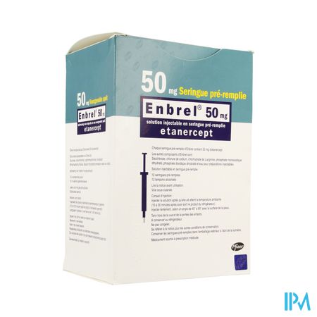 Enbrel 50mg Opl Opl Voorgevulde Spuit 12 X 1ml