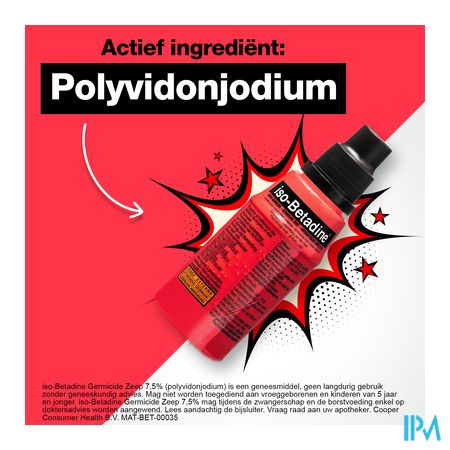 Iso Betadine Germicide Zeep 7,5% 125ml 10