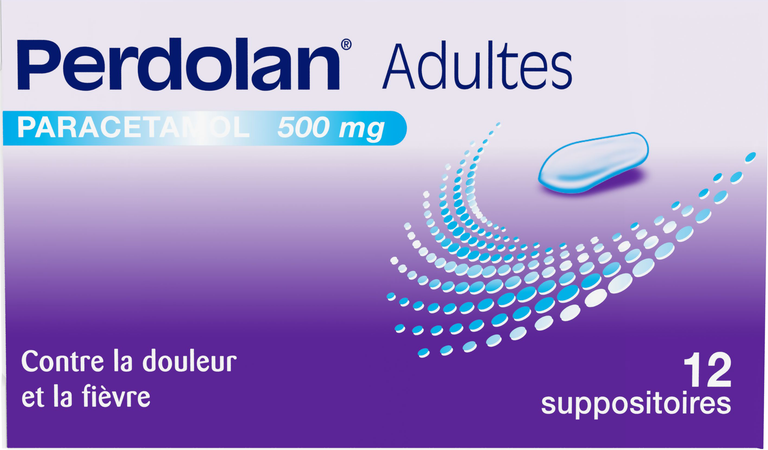 Perdolan Supp Ad 12x500mg 6