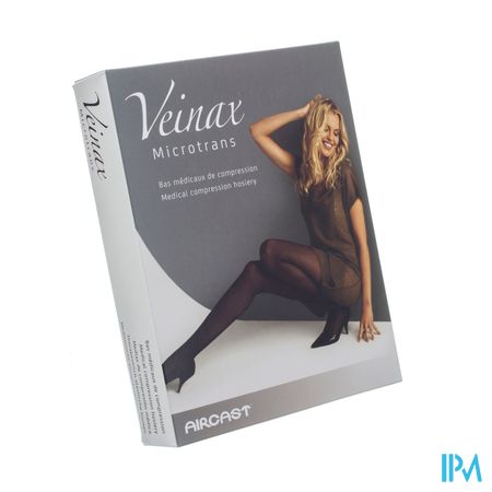 Veinax Kniekous Microfibre 2 Lang Zwart Maat 4 1