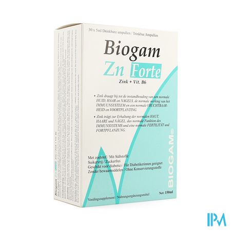 Biogam Zn Forte Drinkb. Amp 30x5ml