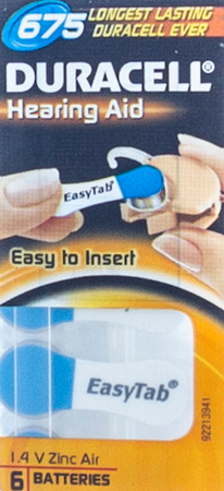Duracell Easytab Pile Auditive Da675 6 Bleu 3