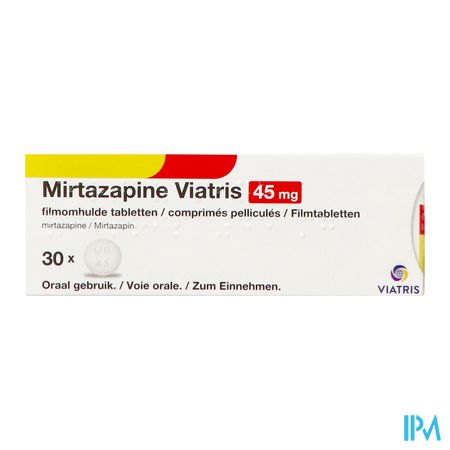 Mirtazapine Viatris 45mg Tabl 30 3