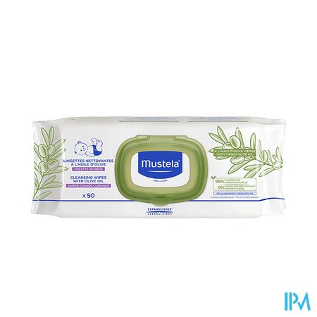 Mustela Bb Reinigingsdoekjes Luierwis.olijfolie 50