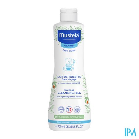 Mustela Pn Lait Toilette S/rincage 750ml