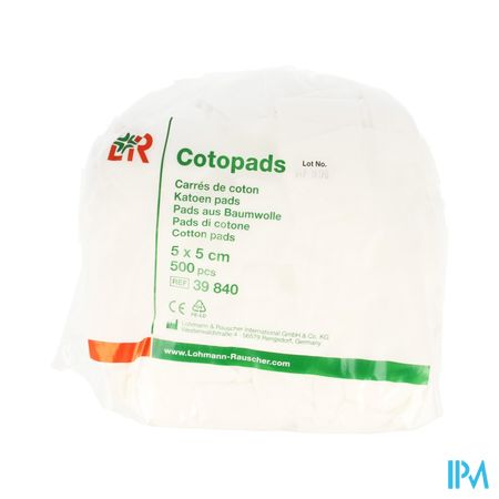 Cotopads Katoen 5x 5cm 500 39840