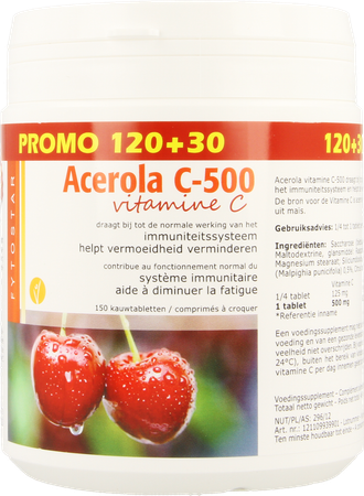 Acerola 500 Tabl 120+30 Gratis 1