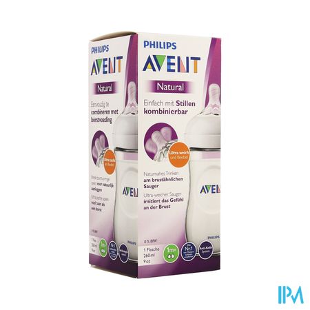 Philips Avent Natural 2.0 Biberon 260ml SCF033/17