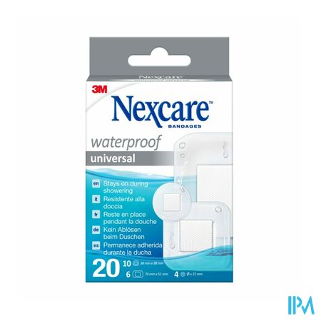 Nexcare 3m Waterproof Assorted Strips 20 N0620as