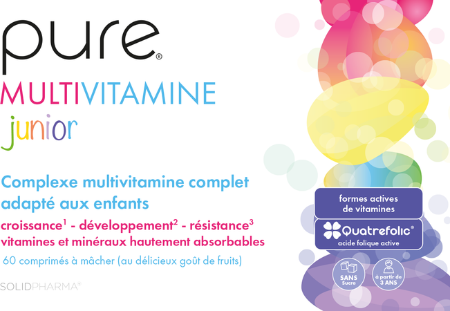 Pure Multivitamine Junior Kauwtabl 60 3