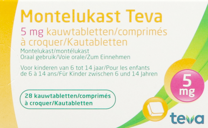 Montelukast Teva 5mg Kauwtabletten 28 X 5mg 1