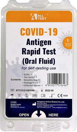 Alltest Covid-19 A/gen Test Rap.oral Fl. 1 O'life 1