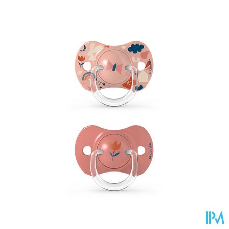 Suavinex Forest Speen Silic Phys 6/18m Pink Duo 2