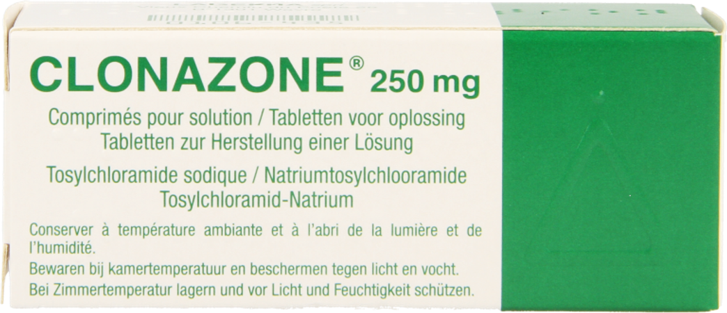 Clonazone 250mg Comp Voor Oplossing Tube Comp 60 2
