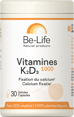 Vitamines K2 D3 1000 Be Life Caps 30 2