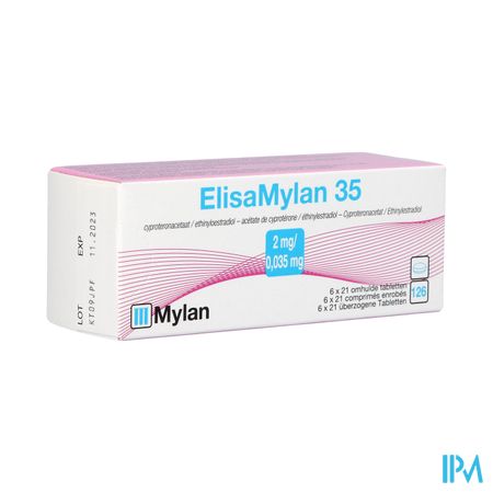 Elisaviatris 35 2mg/0,035mg Comp 6x21