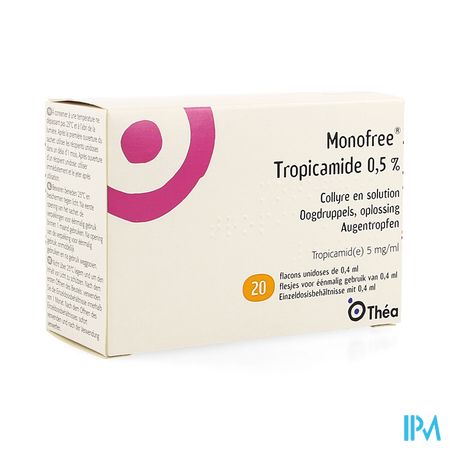 Monofree Tropicamide 0,5% 20x0,4ml