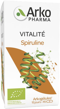 Arkogelules Spiruline Bio Caps 45 5
